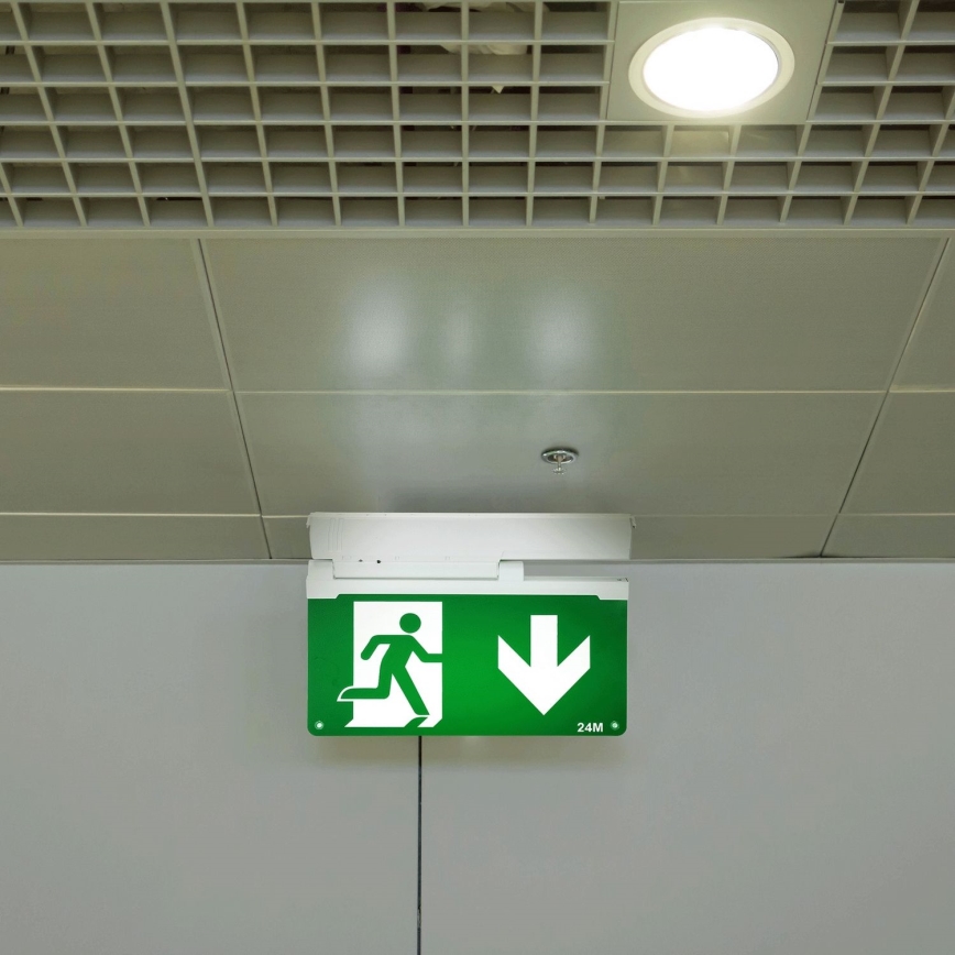 Aigostar - Bloc de secours EMERGENCY EXIT LED/3,6W/230V 6500K 500mAh
