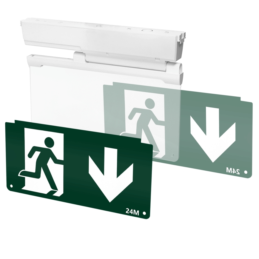 Aigostar - Bloc de secours EMERGENCY EXIT LED/3,6W/230V 6500K 500mAh