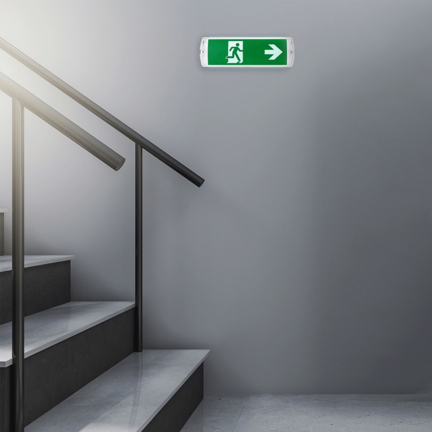 Aigostar - Bloc de secours EMERGENCY EXIT LED/4W/230V IP65 6500K 600mAh