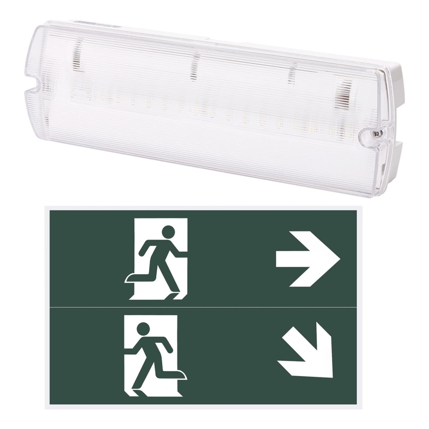 Aigostar - Bloc de secours EMERGENCY EXIT LED/4W/230V IP65 6500K 600mAh