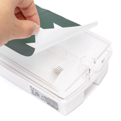 Aigostar - Bloc de secours EMERGENCY EXIT LED/4W/230V IP65 6500K 600mAh