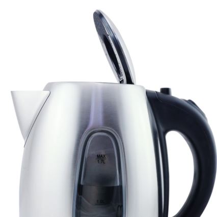 Aigostar - Bouilloire 1,7 l 2200W/230V chrome mat/noir