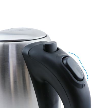 Aigostar - Bouilloire 1,7 l 2200W/230V chrome mat/noir