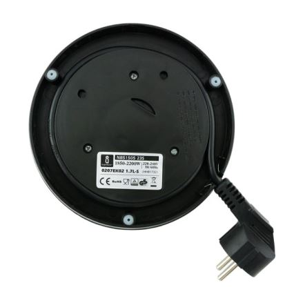 Aigostar - Bouilloire 1,7 l 2200W/230V chrome mat/noir