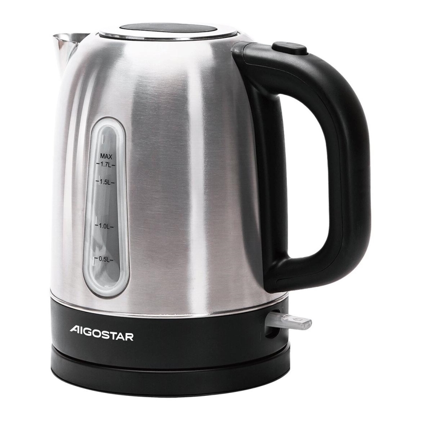 Aigostar - Bouilloire 1,7l 2200W/230V chrome mat