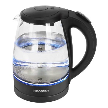 Aigostar - Bouilloire 1,7l 2200W/230V noir