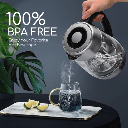 Aigostar - Bouilloire avec filtre 1,7 l 2200W/230V