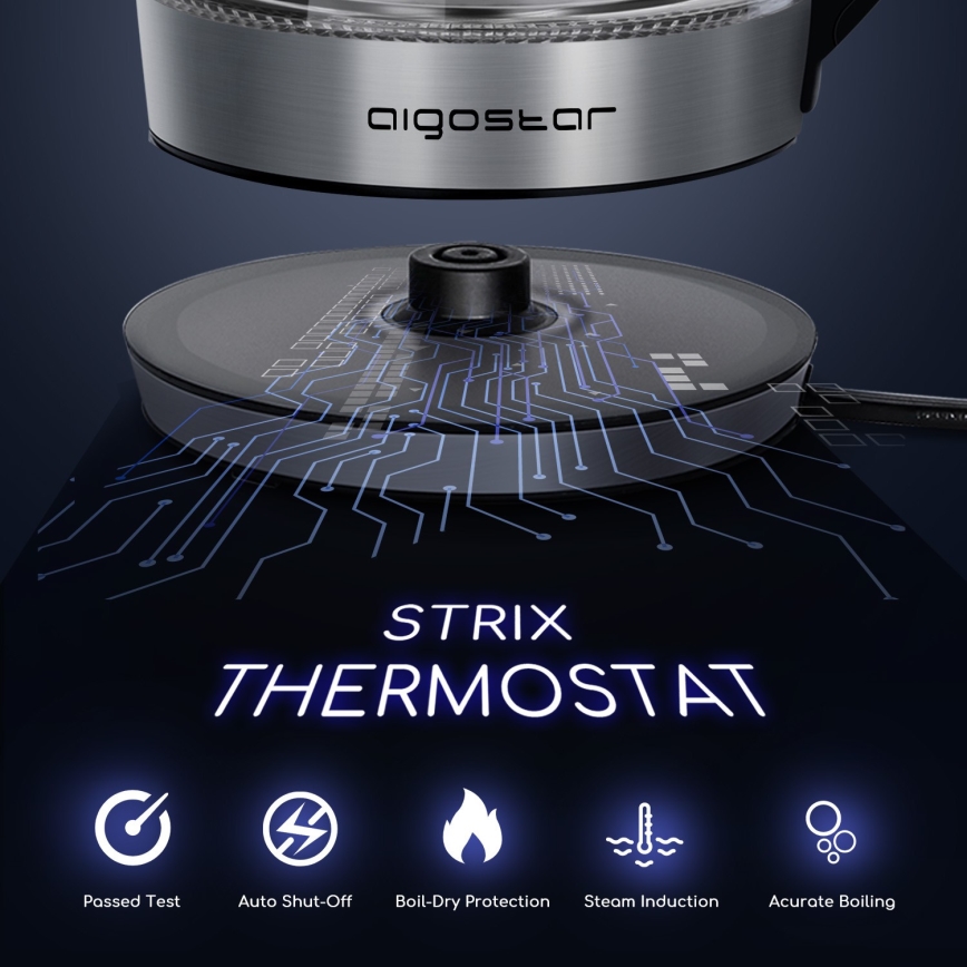 Aigostar - Bouilloire avec filtre 1,7 l 2200W/230V