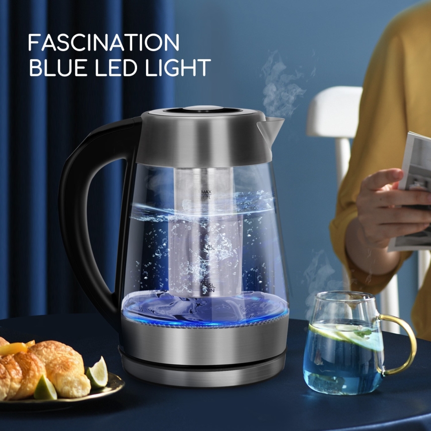 Aigostar - Bouilloire avec filtre 1,7 l 2200W/230V