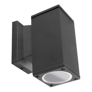 Aigostar - Buitenwandlamp 1xGU10/230V IP65 zwart vierkant