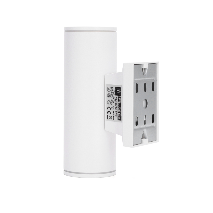 Aigostar - Buitenwandlamp 2xGU10/230V IP65 wit rond
