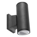 Aigostar - Buitenwandlamp 2xGU10/35W/230V IP65 zwart rond