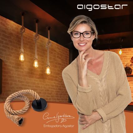 Aigostar - Câble de charge 1xE27/60W/230V