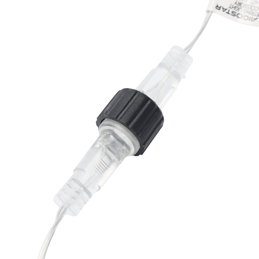 Aigostar - Câble d'extension extérieur pour guirlandes lumineuses 5 m IP44 transparent