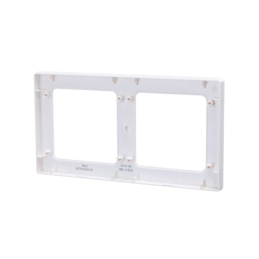Aigostar - Cadre double en plastique blanc