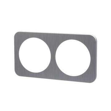 Aigostar - Cadre double en aluminium argenté