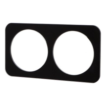 Aigostar - Cadre double en verre noir