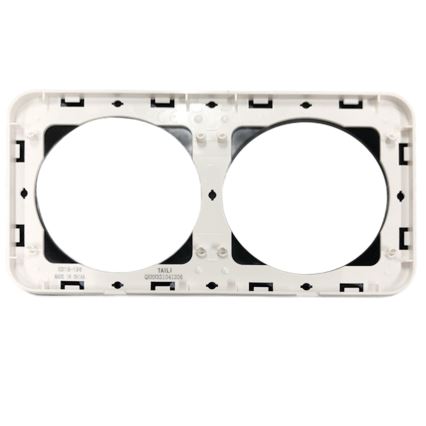 Aigostar - Cadre double en verre noir