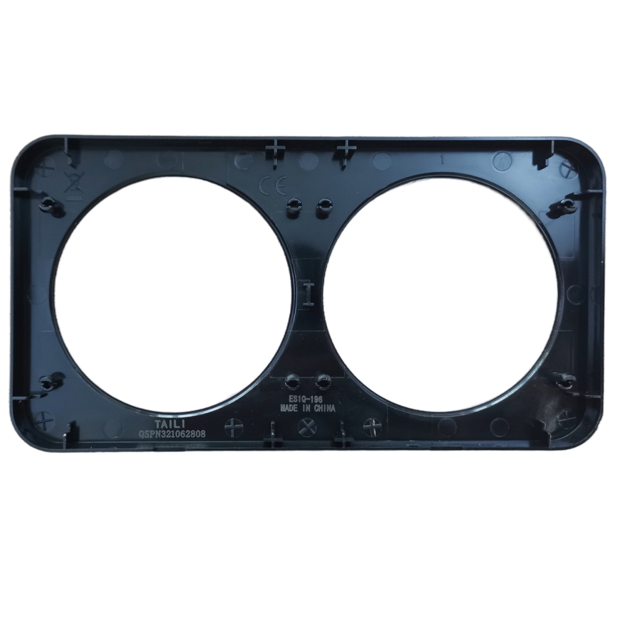 Aigostar - Cadre double en aluminium noir