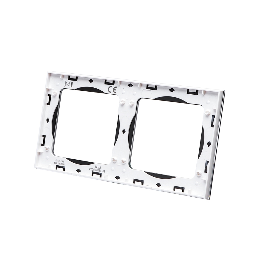 Aigostar - Cadre double en verre noir