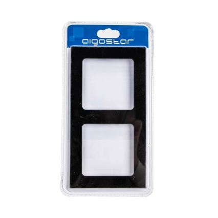 Aigostar - Cadre double en verre noir