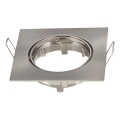 Aigostar - Cadre pour spot encastré GU10 8,2 x 8,2 cm chrome mat