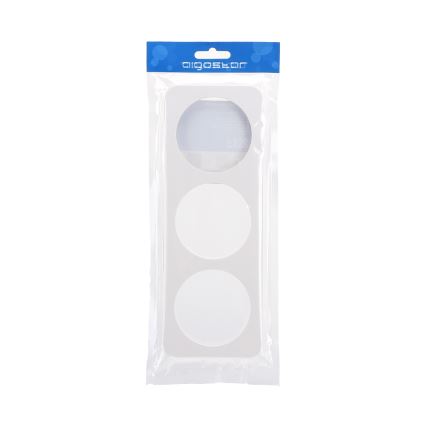 Aigostar - Cadre triple en plastique blanc