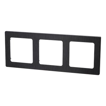 Aigostar - Cadre triple en aluminium noir