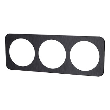 Aigostar - Cadre triple en aluminium noir