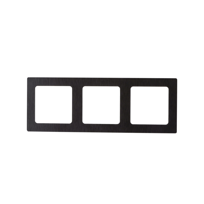 Aigostar - Cadre triple en aluminium noir
