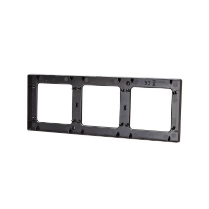 Aigostar - Cadre triple en aluminium noir