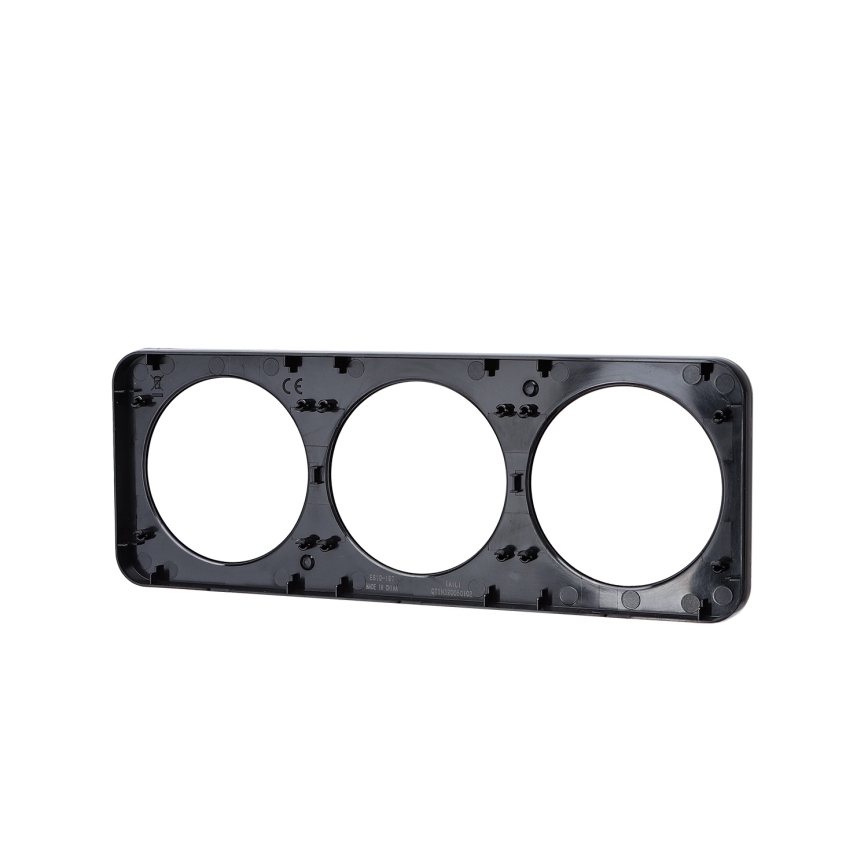 Aigostar - Cadre triple en aluminium noir