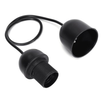 Aigostar - Cordon d'alimentation 1xE27/60W/250V noir
