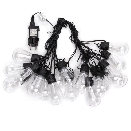 Aigostar - Decoratieve LED Lichtsnoer voor buiten 20xLED/13m IP44 koud wit