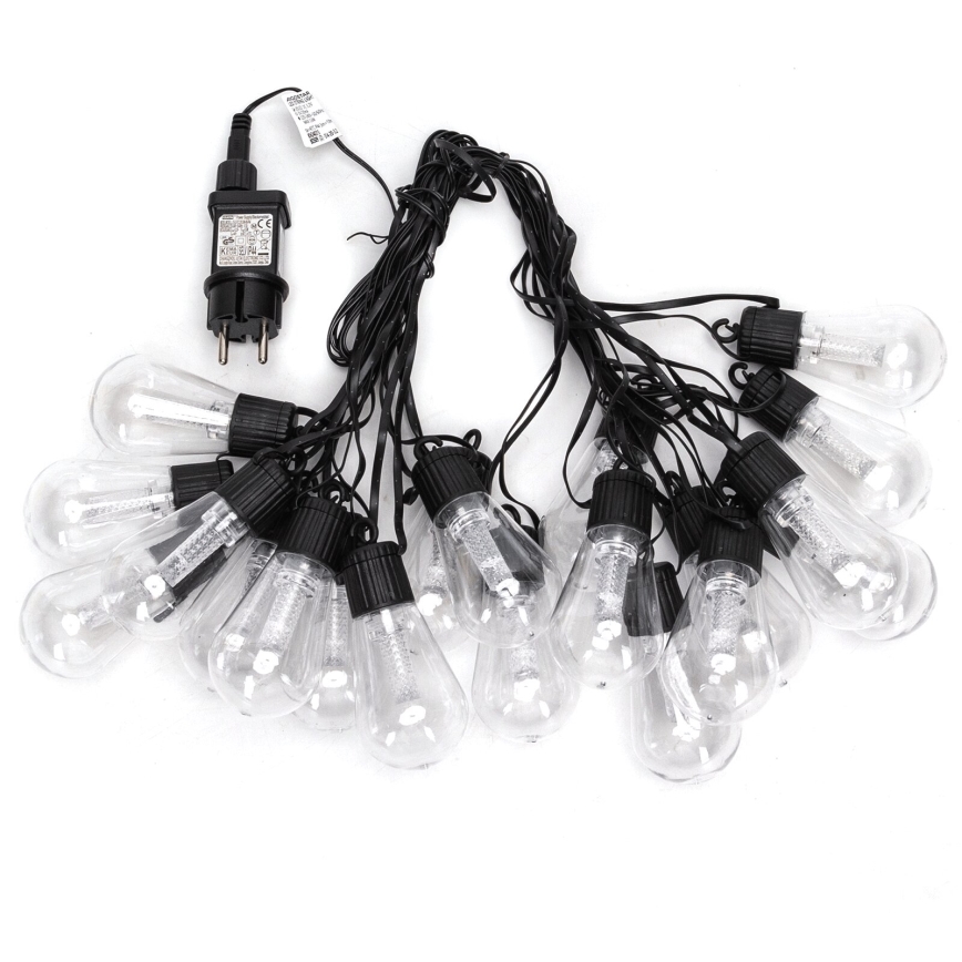 Aigostar - Decoratieve LED Lichtsnoer voor buiten 20xLED/13m IP44 koud wit