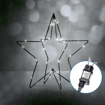 Aigostar - Décoration de Noël extérieure 3,6W/230V étoile 30cm IP44 blanc froid