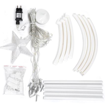 Aigostar - Décoration de Noël extérieure LED/3,6W/230V 180 cm IP44 blanc froid