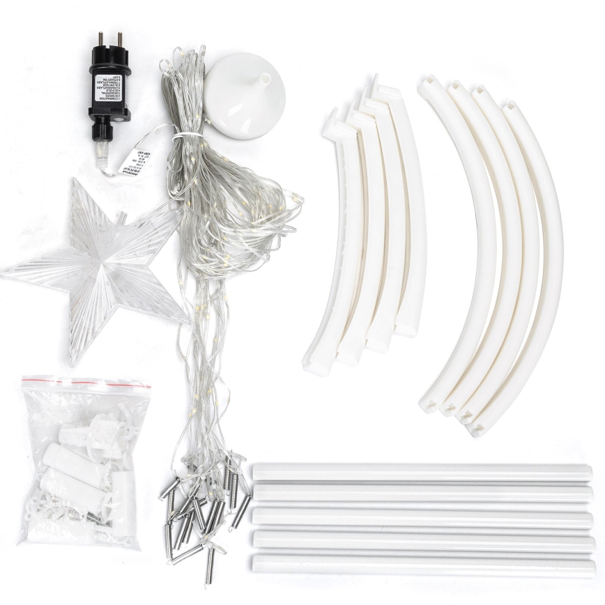 Aigostar - Décoration de Noël extérieure LED/3,6W/230V 180 cm IP44 blanc froid