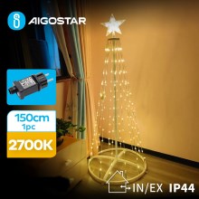 Aigostar - Décoration de Noël extérieure LED/3,6W/31/230V 2700K 150 cm IP44