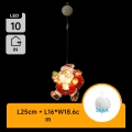 Aigostar - Décoration de Noël LED/3xAAA Santa 20cm