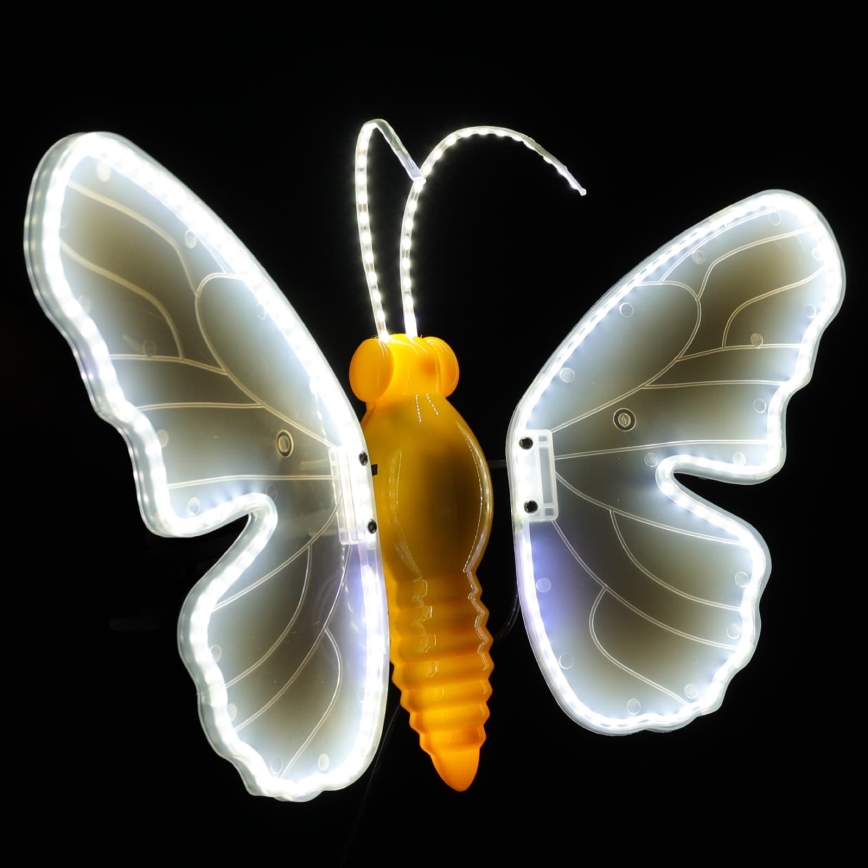 Aigostar - décoration extérieure LED 246xLED/9W/230V 42 cm IP44 papillon/blanc froid