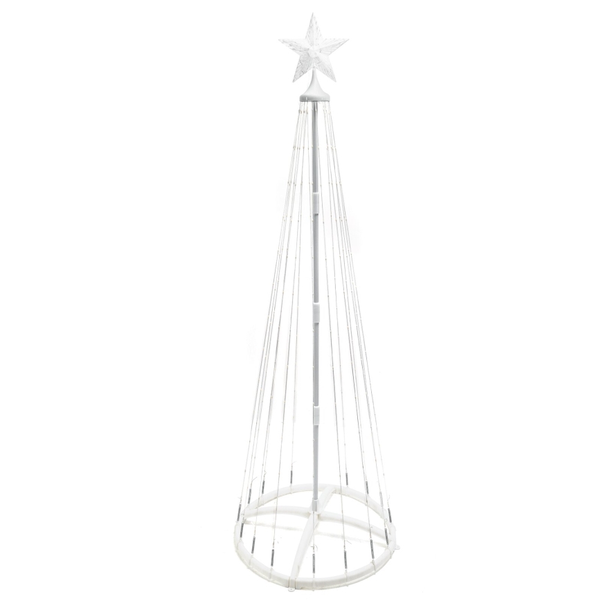 Aigostar - Décoration de Noël LED d'extérieur, 3,6 W, 230 V, 120 cm, IP44, blanc froid