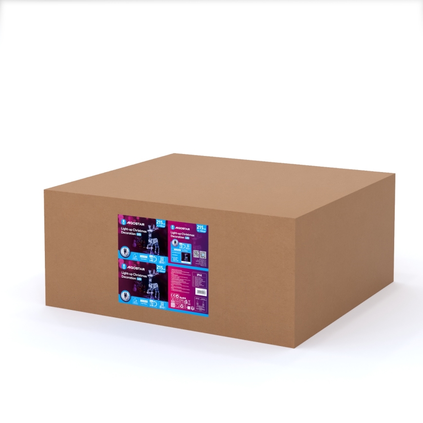 Aigostar - Décoration de Noël LED extérieure LED/3,6W/31/230V 6500K 105 cm IP44 renne