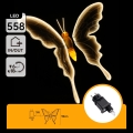 Aigostar - Décoration extérieure LED 558xLED 90 cm IP44 papillon/blanc chaud