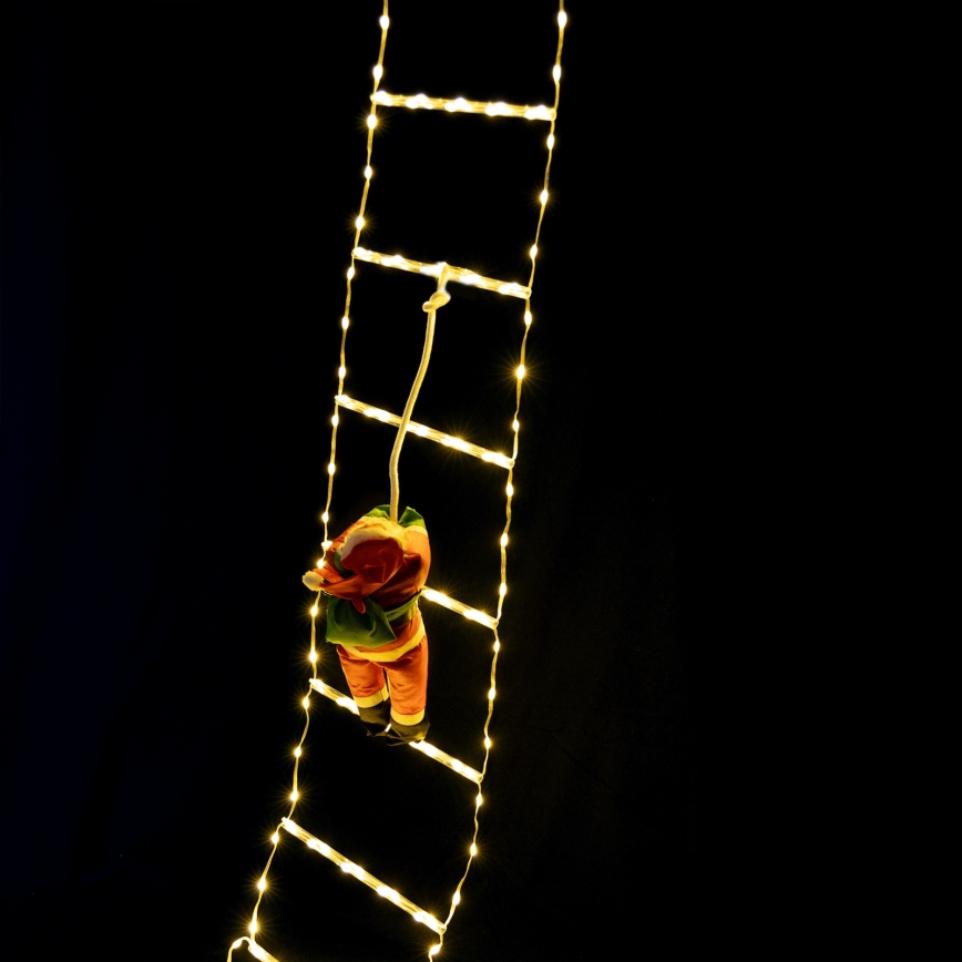 Aigostar - Décoration de Noël LED d'extérieur 154 LED / 8 fonctions, 1,6 m, IP44, blanc chaud