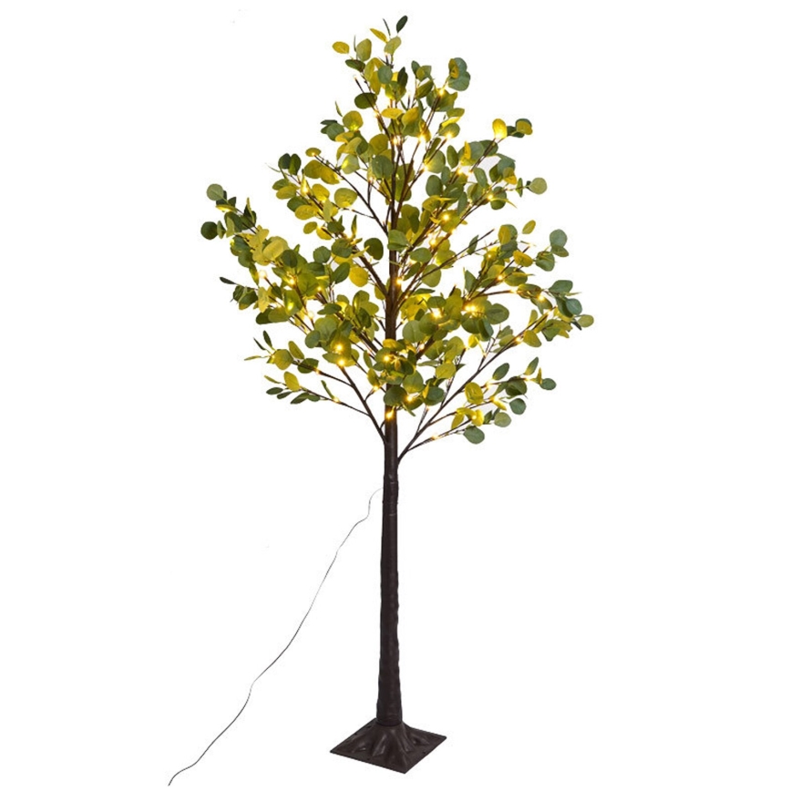 Aigostar - Décoration solaire 30xLED/2,6m IP65 blanc chaud eucalyptus