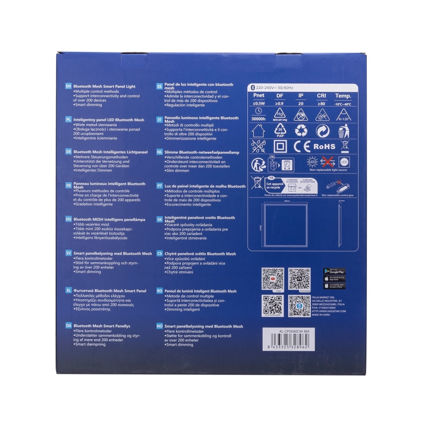 Aigostar - Dimbaar LED Inbouw lichtpaneel MESH LED/36W/230V 2700-6500K 60x60 cm
