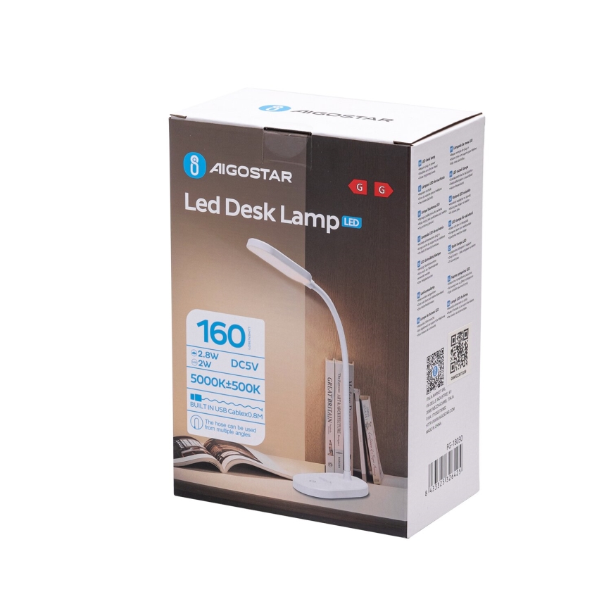 Aigostar - Dimbaar LED touch tafellampje LED/3W/5V