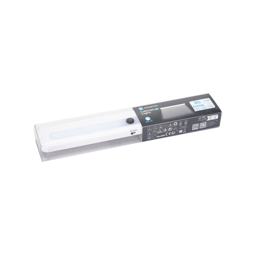 Aigostar - Dimbare kastverlichting LED/1,5W/3xAA 6500K wit