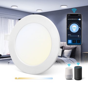 Aigostar - Dimbare LED hangende plafond verlichting MESH LED/15W/230V 2700-6500K diameter 17 cm